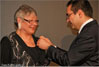 Image: Ernestyna receiving the Cross of Merit